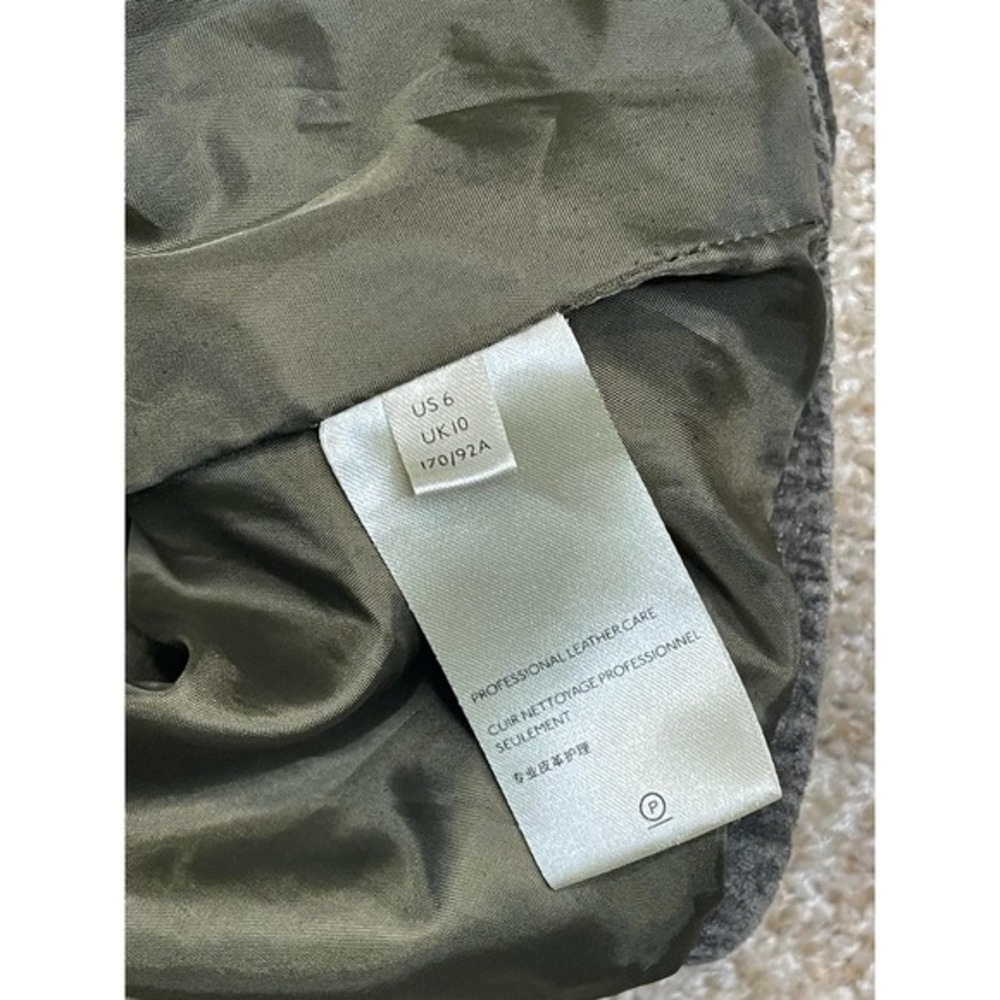 NWT Anthropologie Pilcro Coated Crewneck Green GrayDress, US6, EU38 - Picture 6 of 12